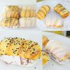 6 Pcs Fake Bread Realistic Artificial Cake Replica Food Model for Kitchen Party Decoration Display