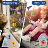 Suction Toys For Baby; Bath Toys For Kids Ages 4-8; 40pcs Toddler Stress Release Sensory Toys; Silicone Suction Cup Animal With Dinosaur Eggshell Stor