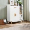 Floor Storage Cabinet Free Standing Cupboard Chest