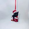 1pc,Acrylic Christmas Hat Cat,Unusual,Cheap,Scene Decoration,Room Decoration,Home Decoration, Indoor Decoration,Outdoor Decoration,Garden Decoration,