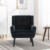 Modern Soft Velvet Material Ergonomics Accent Chair Living Room Bedroom Home