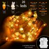 1 Roll Of Bunny Carrot String Lights Battery Operated, Easter Decor Spring Rabbit Fairy Lights For Home Indoor Outdoor Easter Basket Eggs Party Season