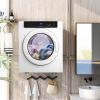 Electric Portable Clothes Dryer;  Front Load Laundry Dryer with Touch Screen Panel and Stainless Steel Tub for Apartments;  Dormitory;  and RVs