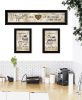 Love of Nature Kitchen 3-Piece Vignette By Trendy Decor 4U, Black Frame