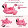 Baby Pool Float With Canopy,Flamingo Inflatable Swimming Ring,Infant Pool Floaties Swimming Pool Sunshade Toys For Baby Girls Boys Toddlers Pink