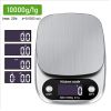 Supermarket Kitchen Scales Stainless Steel Weighing For Food Diet 22lb(1oz) Balance Measuring LCD Precision Electronic Vegetable Mark