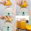 Manual 2-in-1 Functions Juicer and Presser with Strainer and Container Orange Lemon Grapefruit Squeezer Presser Lid Rotation Press Reamer with Pour Sp