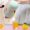 Manual 2-in-1 Functions Juicer and Presser with Strainer and Container Orange Lemon Grapefruit Squeezer Presser Lid Rotation Press Reamer with Pour Sp