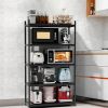 5-Tier Heavy Duty Shelving Unit Adjustable Storage Shelf Kitchen Baker's Rack Metal Storage Rack for Kitchen