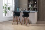 COOLMORE Swivel Bar Stools with Backrest Footrest , with a fixed height of 360