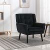 Modern Soft Velvet Material Ergonomics Accent Chair Living Room Bedroom Home