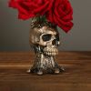 1pc Halloween Vase,Halloween Decoration Party Skull Design Flower Pot, Human Planter Container For Home Office Desk Decoration, Pot Plant Bowl Desktop