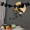 Halloween Banner Decorations Indoor Pull Flag Paper Party Mall Window Ghost Banner