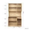 70.87" Tall Wardrobe& Kitchen Cabinet, with 6-Doors, 1-Open Shelves and 1-Drawer for bedroom,Rustic Oak