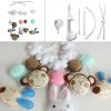 Handmade Animal Series Toys for Baby, Musical Baby Crib Mobile