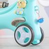 Rocking Horse for Toddlers, Balance Bike Ride On Toys with Push Handle, Backrest and Balance Board for Baby Girl and Boy, Unicorn Kids Riding Birthday