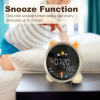 Hansang Alarm Clock for Kids, Ok to Wake Clock, Sleep Training Cat Digital Alarm Clock with 5 Night Light