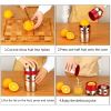 Portable Manual Citrus Juicer Stainless Steel Hand Press Grapefruit Hand Squeezer Lid Rotation Squeezer for Oranges, Lemons, Tangerines and Other Frui