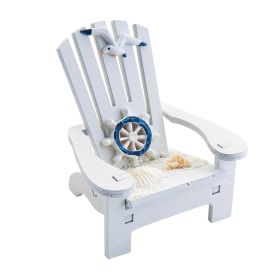 Beach Chair Home Decoration Creative Cute Ocean Beach Chair Ornament Wooden Craft Mini Miniature Kids Toy DecoraciÃ³n Hogar (Ships From: China, Color: C)