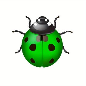 1pc/6pcs, Metal Ladybugs Wall Decor, Metal Ladybugs Hanging Decor, Home Decor, Garden Decor, Wall Decor, Bedroom Decor, Wedding Decor, Party Decor, Bi (Color: green)