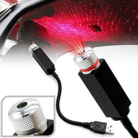 1pc Kids Movie Camera For Filming LED Projector Star Sky Ceiling Light Car Decoration USB Interior Atmosphere Lamp Wireless Projector (Quantity: 1pc, Color: Red)