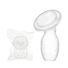 Manual Silicone Breast Pump With Scale Visible Volume; Manual Breast Pump (Color: transparent)