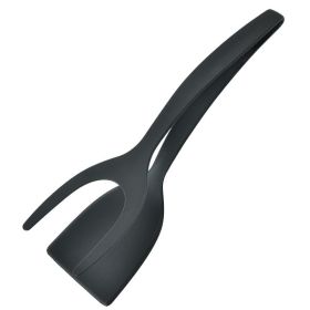 1pc Egg Spatula Pancake Spatula Fried Egg Flip Spatula (Color: BLACK)