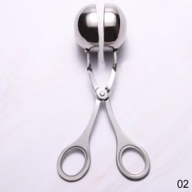 1pc 304 Stainless Steel Meatball Maker; Meatball Scoop; Meatball Clip; Kitchen Gadgets; Kitchen Tools (Size: Large)