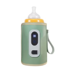 1Pc Baby Bottle Warmer Feeding Bottle Heat Keeper Travel Warmer Cover Formula Milk (Color: green)