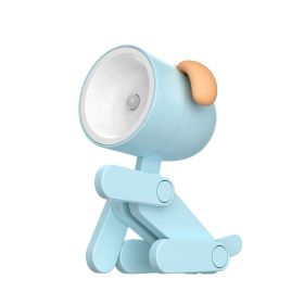 Mini Cute Animal Pet Dog&deer Designer Led Night Light Table Lamp Kids Toys Gifts For Christmas; soft Light For The Baby Room (Size: Dog, Color: blue)