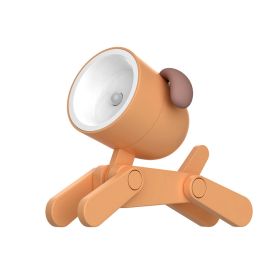 Mini Cute Animal Pet Dog&deer Designer Led Night Light Table Lamp Kids Toys Gifts For Christmas; soft Light For The Baby Room (Size: Dog, Color: orange)