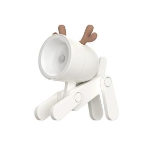 Mini Cute Animal Pet Dog&deer Designer Led Night Light Table Lamp Kids Toys Gifts For Christmas; soft Light For The Baby Room (Size: Deer, Color: Beige)