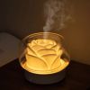 Rose-shaped Ultrasonic Small Household Humidifier Colorful Camellia Aroma Diffuser