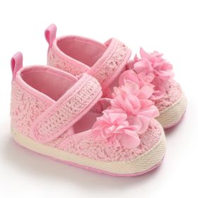 0-1 Year Old Baby Toddler Soft Sole Shoes (Size: Inner length11 cm, Color: pink)