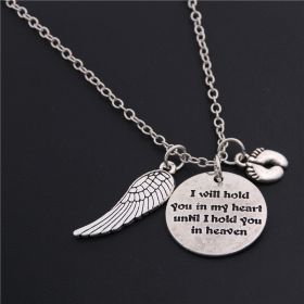 Euramerican Newborn Gift Mother's Wings Baby Necklace (Style: 1 Style)