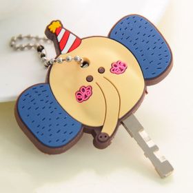 Creative Cute Silicone Cartoon Buckle Chain (Style: Elephant head)