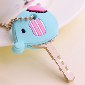 Creative Cute Silicone Cartoon Buckle Chain (Style: Baby elephant)