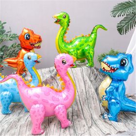 1pcs 3D Giant Assemble Dinosaur Foil Balloon Animal Balloons Childrens Dinosaur Birthday Party Decorations Balloon Kids Toys (Color: as picture8)