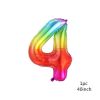 1PCS 40inch New Rainbow Number Foil Balloons Happy Birthday Wedding Party Decoration Adult Colorful Unicorn Globos Kids Gift