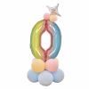 1 SET Rainbow Aluminium Foil Number Balloons 0-9 Birthday Party Anniversary Party Decor Globo Kids figure Air Ball Supplies