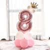 Aluminium Foil Number Balloons 0-9 Birthday Party Anniversary Decor Globo Kids figure Air Ball Supplies