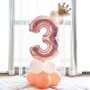 Aluminium Foil Number Balloons 0-9 Birthday Party Anniversary Decor Globo Kids figure Air Ball Supplies