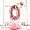 Aluminium Foil Number Balloons 0-9 Birthday Party Anniversary Decor Globo Kids figure Air Ball Supplies