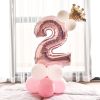 Aluminium Foil Number Balloons 0-9 Birthday Party Anniversary Decor Globo Kids figure Air Ball Supplies