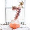 Aluminium Foil Number Balloons 0-9 Birthday Party Anniversary Decor Globo Kids figure Air Ball Supplies