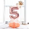 Aluminium Foil Number Balloons 0-9 Birthday Party Anniversary Decor Globo Kids figure Air Ball Supplies