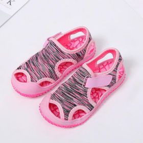 Summer Baby Boys Girls Sandals Childrens Aqua Sport Sandals Soft Non-slip Toddler Infant Shoes Kids Outdoor Beach Water Shoes (Size: 5.5, Color: pink)