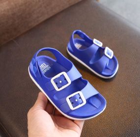 Summer 2020 Boys Shoes England 1-14 Years Old Baby Children's Sandals Children's Non-slip Beach Sandals Children Sneaker (Size: 25 (inside 14.5 cm), Color: blue)