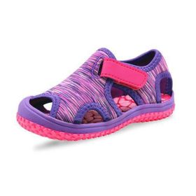 Summer Baby Boys Sandals Children Beach Sandals Soft Bottom Unisex Girls Non-slip Infant Shoes Kids Outdoor Anti-collision Shoes (Size: 11, Color: purple)