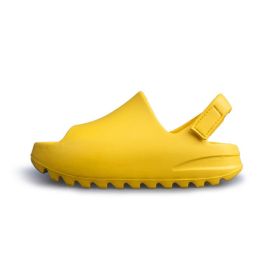 Toddler Slipper Slip-On Fashion Kids Sandal Boys Girls Foam Beach Summer Baby Slides Bone Resin Children Lightweight Water Shoes (Size: 25-insole 14.8cm, Color: yellow)